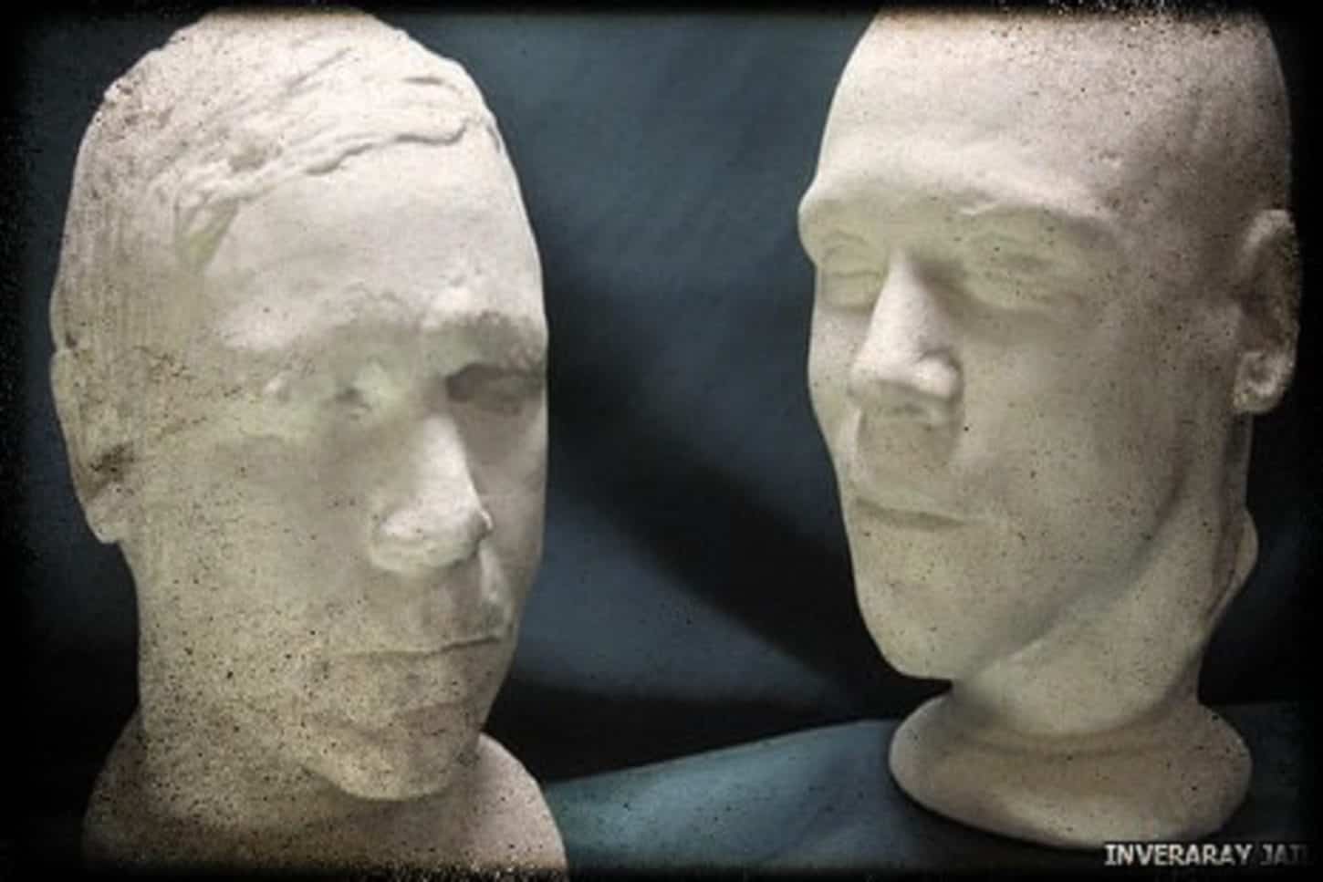 Death Mask of William Burke and Life Mask of William Hare  Edinburgh murderers