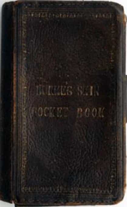 Notebook made from William Burke's Skin 