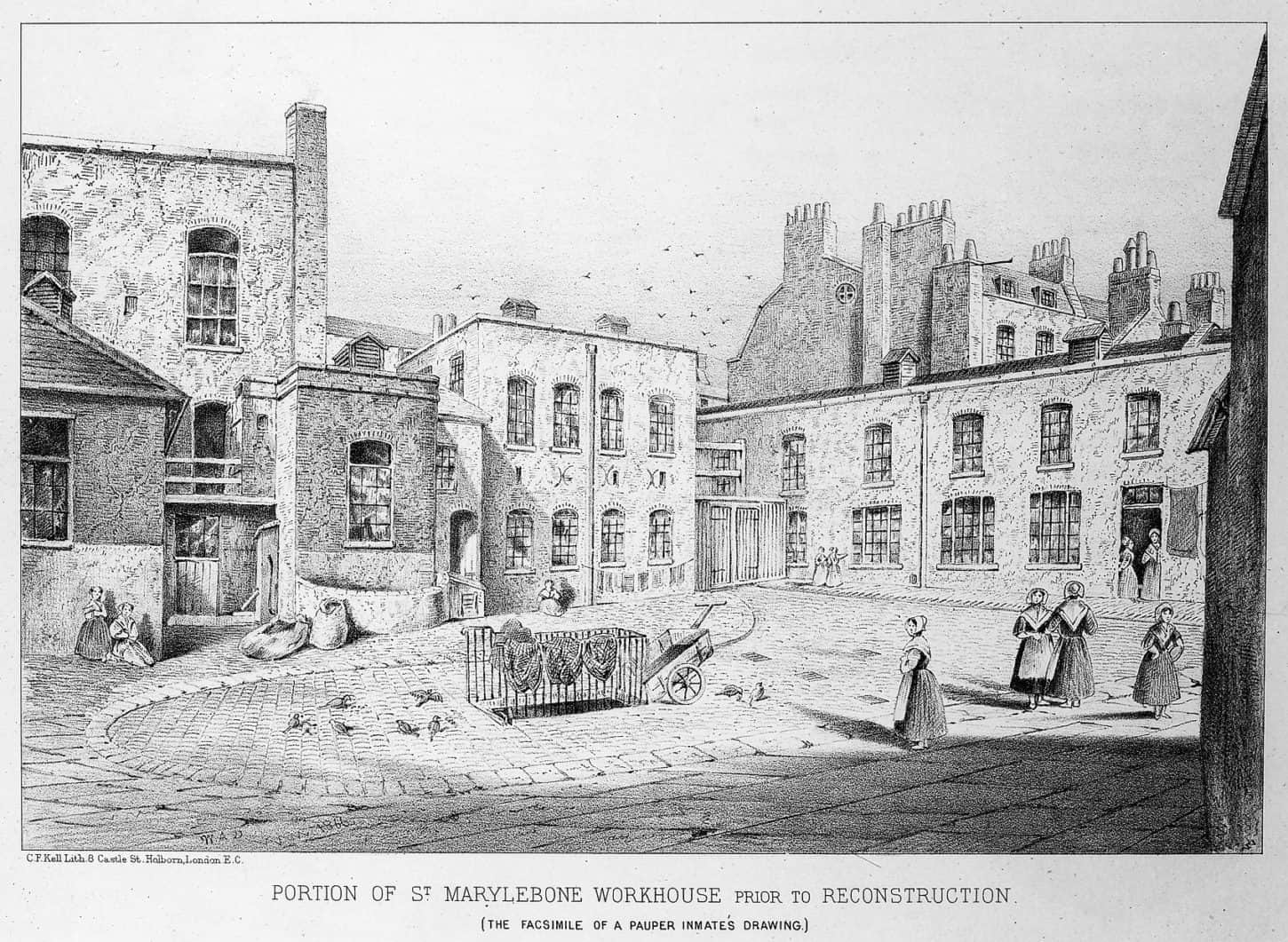 Part of St. Marylebone Workhouse prior to reconstruction.