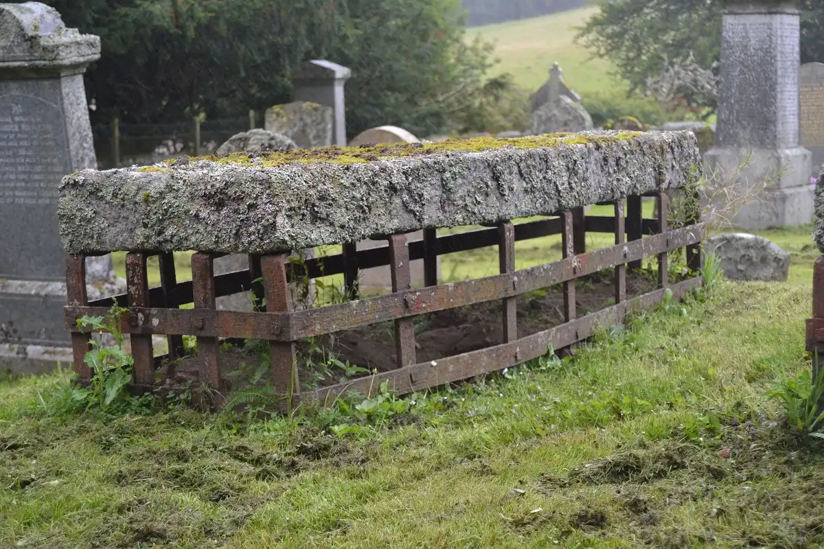 Mortsafe at Cluny Aberdeenshire