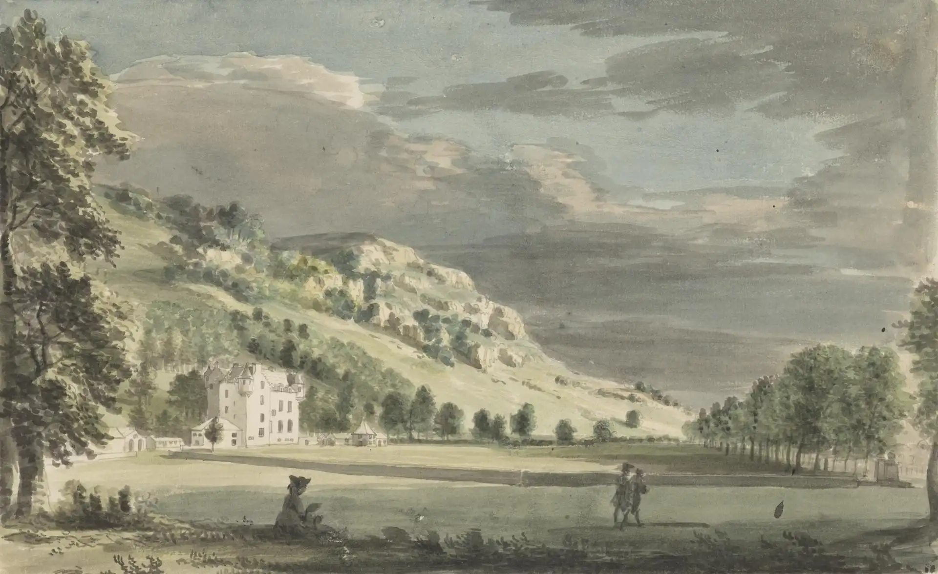 Castle Menzies by Paul Sandby kept at National Galleries Scotland