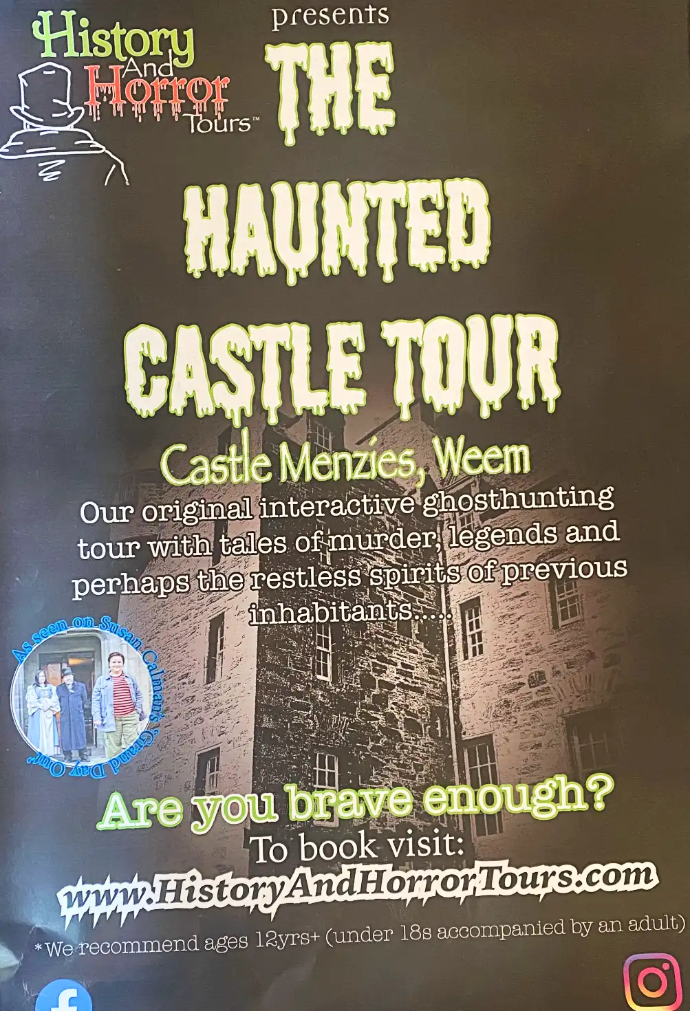 Castle Menzies Ghost Tour