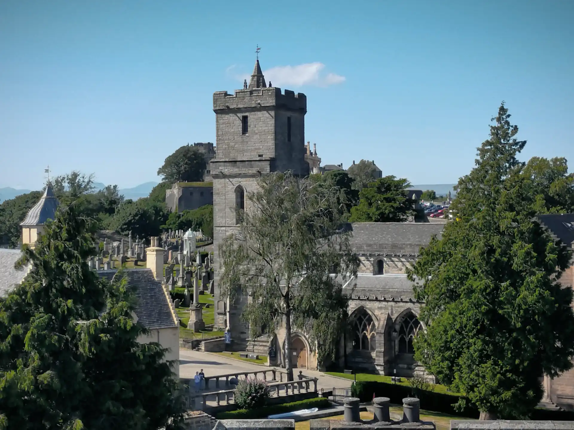 Church of the Holy Rude, view from Stirling Old Town Jail 