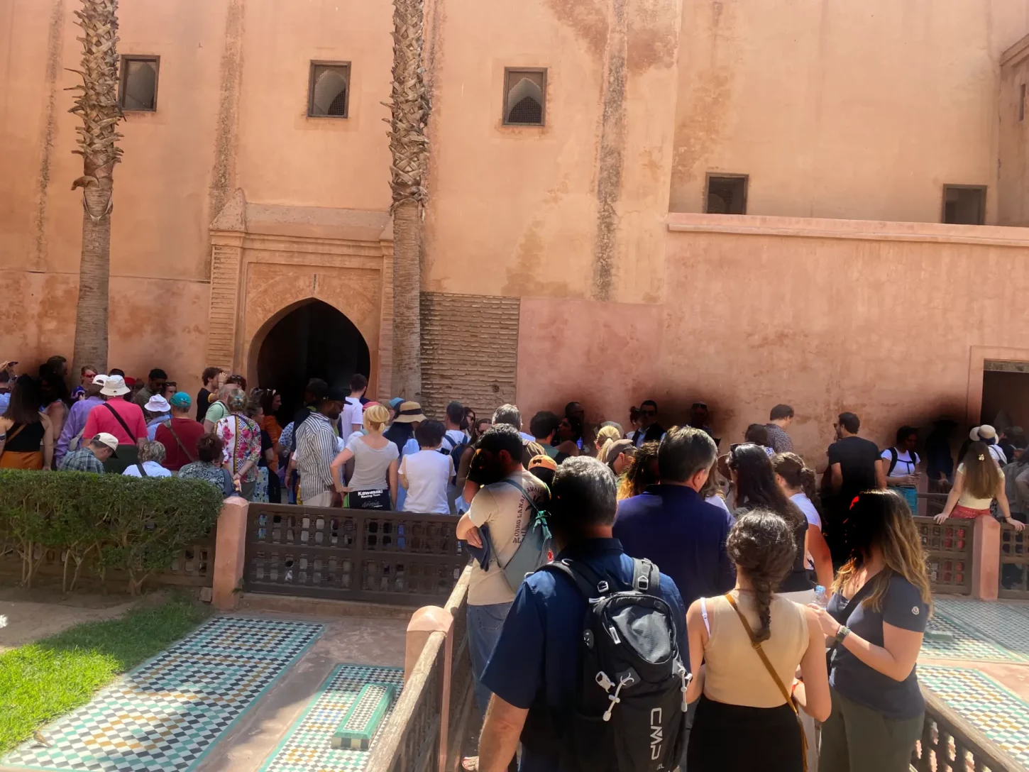 Saadian Tomb Marrakesh Crowds