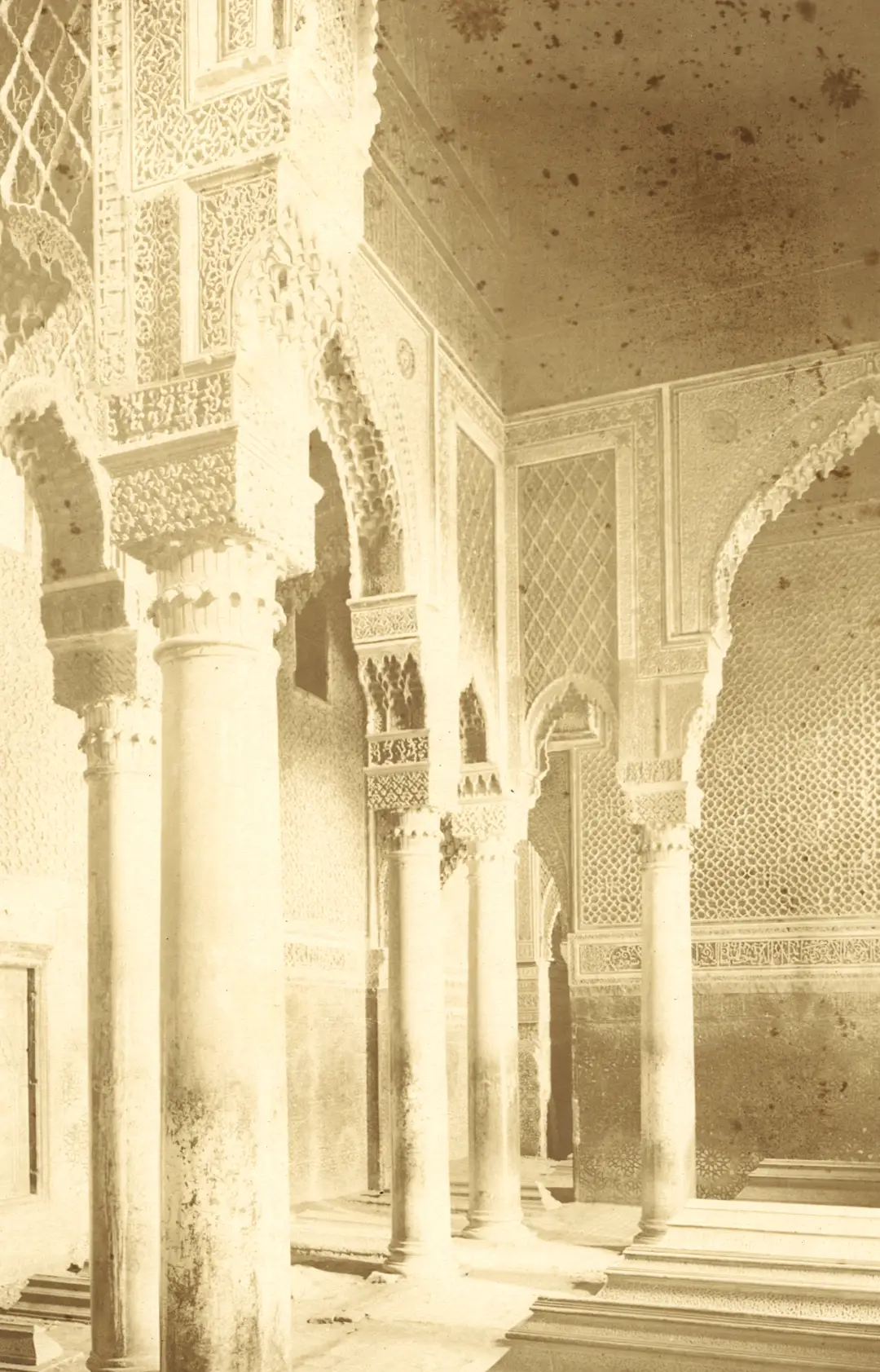 Saadian Tombs Marrakesh Morocco Chamber of the Tweleve Columns Taken 1927
