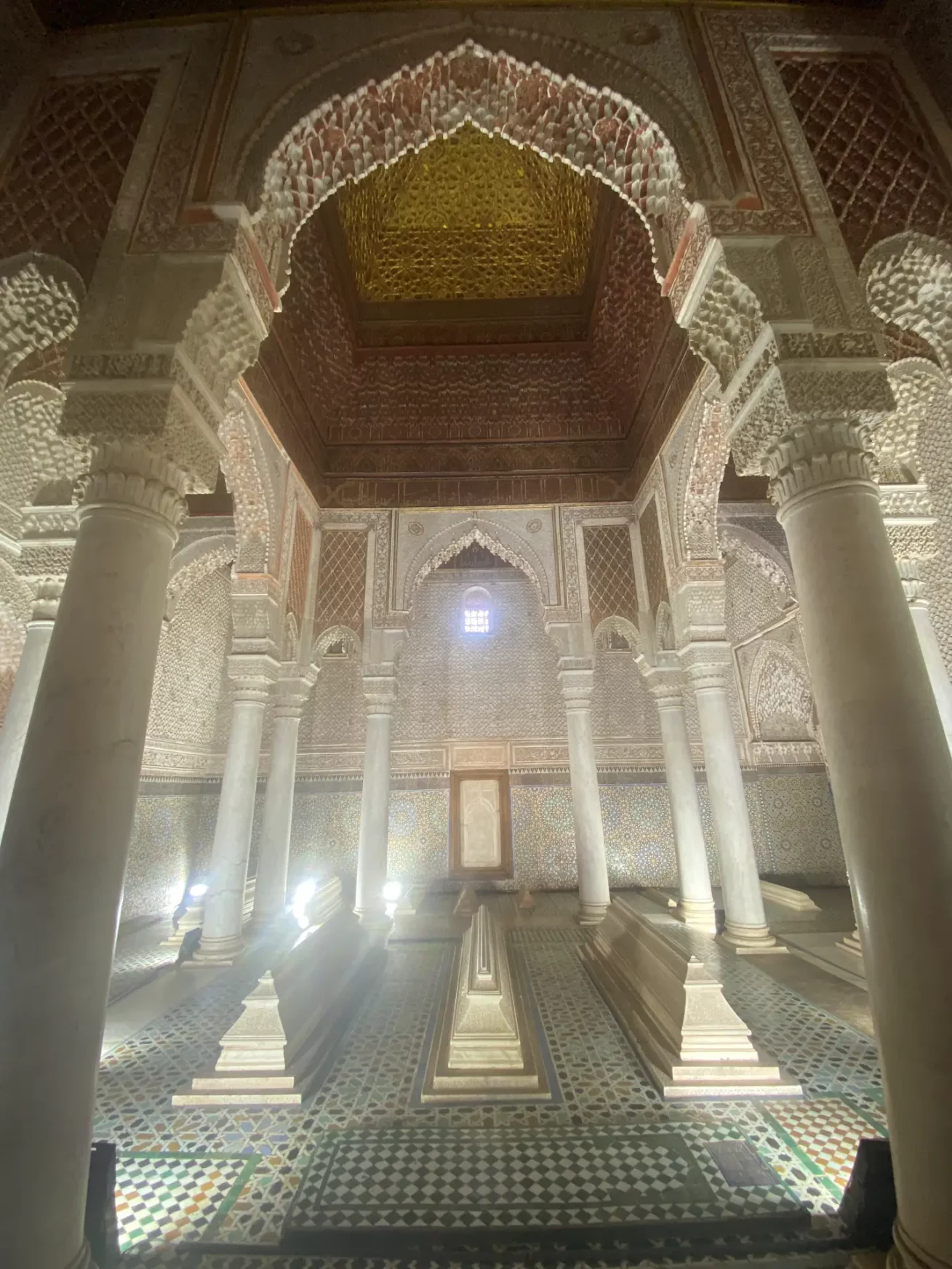 Saadian Tombs Marrakesh The Chamber of Twelve Columns