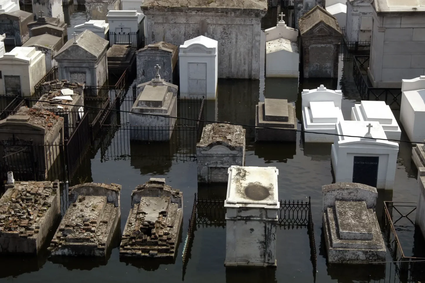 St Louis Cemetery damage due to
Hurricane Katrina