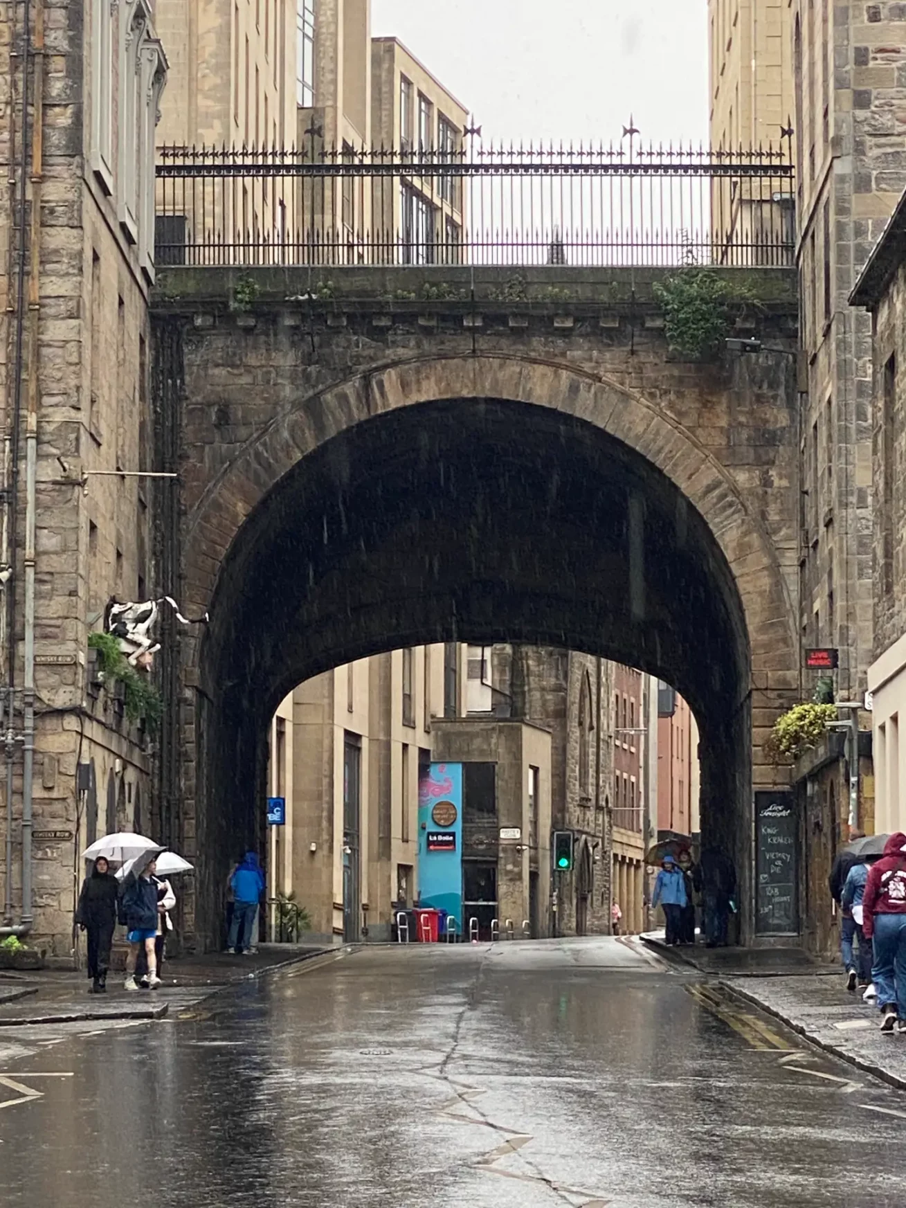Below South Bridge in Edinbrugh