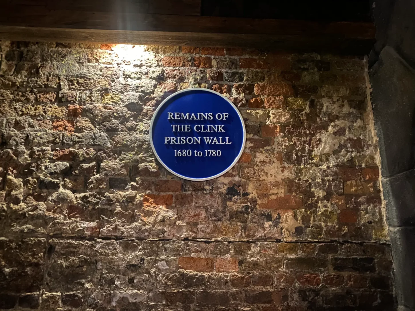 The Clink Prison Museum Original Prison Wall